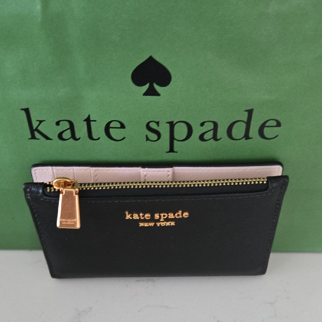 Brand New Kate Spade Wallet Moragn Saffiano Leather Black Wallet Card Holder